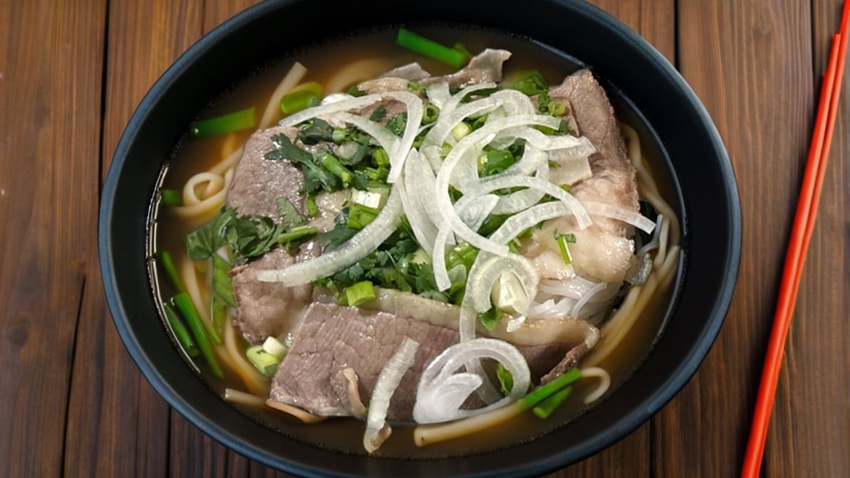 22. Well-Done Brisket Noodle Soup (Pho Chin).